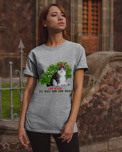 Load image into Gallery viewer, Cat Wait For You Here Gift For Cat Lovers Guys Tee