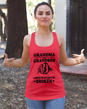 Load image into Gallery viewer, Grandma And Grandson A Bond That Can't Be Broken Custom Design Ladies Flowy Tank