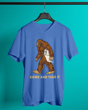 Load image into Gallery viewer, Bigfoot Come And Take It Simple Custom Design Guys V-Neck