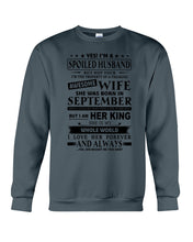 Load image into Gallery viewer, Gift For Husband I'm The Property Of A Freaking Awesome Wife Who Was Born In September Sweatshirt