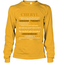 Load image into Gallery viewer, Cheryl Custom Name Gift A Warrior's Mentality With A Poet's Soul Unisex Long Sleeve