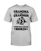 Load image into Gallery viewer, Grandma And Grandson A Bond That Can't Be Broken Custom Design Guys Tee