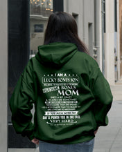 Load image into Gallery viewer, I Am A Lucky Bonus Son Because I'm Raised By A Freaking Awesome Mom Hoodie