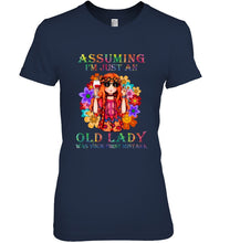 Load image into Gallery viewer, I Am Just An Old Lady Was Your First Mistake Hippie Ladies Tee