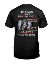 Load image into Gallery viewer, July Man Son Of God Birthday Meaningful Gift For Men Guys Tee