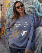 Load image into Gallery viewer, Funny Unicorn Difference Between Your Regular Aunt And My Dutch Aunt Sweatshirt