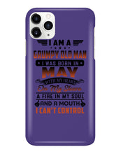 Load image into Gallery viewer, I'm A Grumpy Old Man I Was Born In May With My Heart Phone case