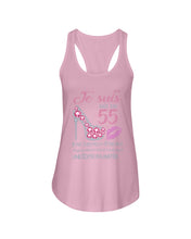 Load image into Gallery viewer, Je Suis Nee En 55 Je Ne Suis Peut-Être Pas Birthday Gift For Grandma Ladies Flowy Tank