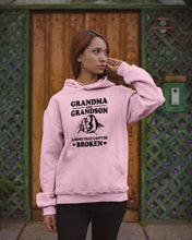Load image into Gallery viewer, Grandma And Grandson A Bond That Can't Be Broken Custom Design Hoodie