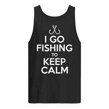 Load image into Gallery viewer, I Go Fishing To Keep Calm Gift For Fishing Lovers Unisex Tank Top