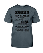 Load image into Gallery viewer, I'm Already Taken By A Sexy And Crazy Girl She Was Born In December Guys Tee