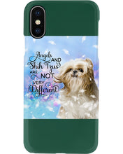Load image into Gallery viewer, Angels And Shih Tzu Are Not Different Gift For Dog Lovers Phone case