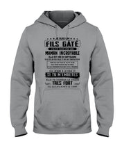 Load image into Gallery viewer, Fils Gâté J'ai Été Élevé PẢ Une Maman Incroyable En Septembre Hoodie