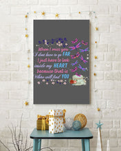 Load image into Gallery viewer, Butterflies When I Miss You I Just Have To Look Inside My Heart Gift For Lover Vertical Poster