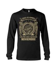 Load image into Gallery viewer, Los Mejores Nacen En Noviembre Gift For Men Unisex Long Sleeve