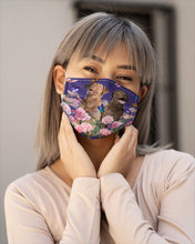 Load image into Gallery viewer, Gift For Dog LoversChesapeake Bay Retriever With Peonies Cloth Face Mask
