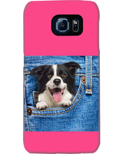 Load image into Gallery viewer, Border Collie In Denim Pocket Gift For Dog Lovers Phone case