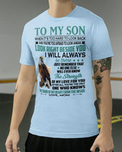Load image into Gallery viewer, Look Right Beside You Eagle Mom Gift For Son Guys Tee