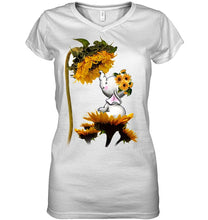 Load image into Gallery viewer, Elephant Sunflower Special Custom Design For Cute Girls Ladies V-Neck