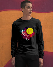 Load image into Gallery viewer, Lovely Phone Case My Heart Is On Field Gift For Softball Lovers Unisex Long Sleeve