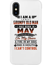 Load image into Gallery viewer, I'm A Grumpy Old Man I Was Born In May With My Heart Phone case