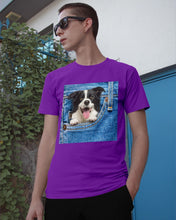Load image into Gallery viewer, Border Collie In Denim Pocket Gift For Dog Lovers Guys Tee
