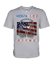 Load image into Gallery viewer, Eagle American Pride Spirit Of America Gift For American People Guys V-Neck