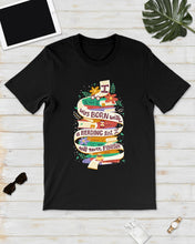 Load image into Gallery viewer, I Was Born With A Reading List I'll Never Finish Trending Guys Tee