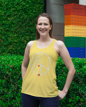 Load image into Gallery viewer, Image All The People Living Life In Peace Custom Design For Friends Ladies Flowy Tank