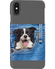 Load image into Gallery viewer, Border Collie In Denim Pocket Gift For Dog Lovers Phone case