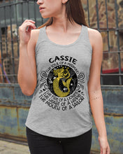 Load image into Gallery viewer, Gift For Cassie Girl The Soul Of A Mermaid Ladies Flowy Tank