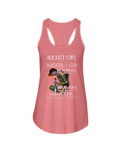 Load image into Gallery viewer, August Girl Daughter Of God Meaningful Gift For Women Ladies Flowy Tank