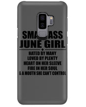 Load image into Gallery viewer, Birthday Gift For Smartass June GirlHeart On Her Sleeve Phone case