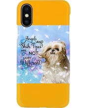 Load image into Gallery viewer, Angels And Shih Tzu Are Not Different Gift For Dog Lovers Phone case