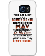 Load image into Gallery viewer, I'm A Grumpy Old Man I Was Born In May With My Heart Phone case