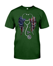 Load image into Gallery viewer, Lovely Coffee Cup Stethoscopes With Wings Gift For Nurse Guys Tee