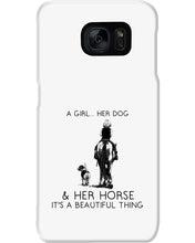 Load image into Gallery viewer, A Girl Her Dog Her Horse It's A Beautiful Thing Phone case