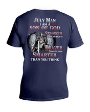 Load image into Gallery viewer, July Man Son Of God Birthday Meaningful Gift For Men Guys V-Neck