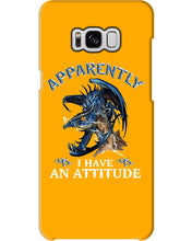 Load image into Gallery viewer, Apparently I Have An Attitude Blue Dragon Phone case