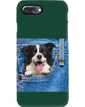 Load image into Gallery viewer, Border Collie In Denim Pocket Gift For Dog Lovers Phone case