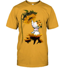Load image into Gallery viewer, Elephant Sunflower Special Custom Design For Cute Girls Guys Tee