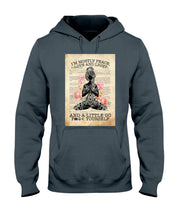 Load image into Gallery viewer, I'm Mostly Peace Love And Light Yoga Gift For Yoga Lovers Hoodie