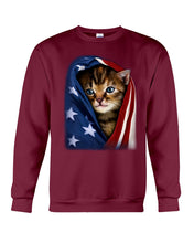 Load image into Gallery viewer, Lovely Tote Bag Cat In American Flag Gift For Cat Lovers Sweatshirt