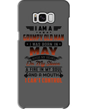 Load image into Gallery viewer, I'm A Grumpy Old Man I Was Born In May With My Heart Phone case