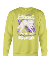 Load image into Gallery viewer, If You Kick Me When I Am Down You Better Pray Trending Sweatshirt