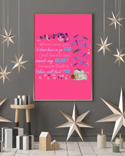 Load image into Gallery viewer, Butterflies When I Miss You I Just Have To Look Inside My Heart Gift For Lover Vertical Poster