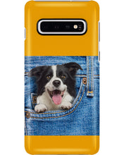 Load image into Gallery viewer, Border Collie In Denim Pocket Gift For Dog Lovers Phone case