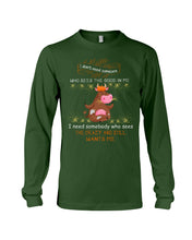 Load image into Gallery viewer, Cow I Need Somebody Who Sees The Crazy And Still Wants Me Unisex Long Sleeve