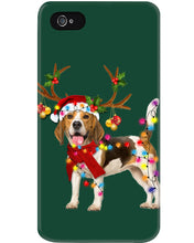 Load image into Gallery viewer, Beagle Gorgeous Reindeer Xmas Lights Gift For Dog Lovers Phone case