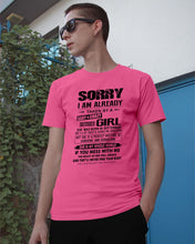 Load image into Gallery viewer, I'm Already Taken By September Sexy And Crazy Girl For Birthday Gift Guys Tee